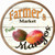 Farmers Market Mangos Novelty Circle Sticker Decal