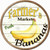 Farmers Market Bananas Novelty Circle Sticker Decal