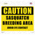 Caution Sasquatch Breeding Area Novelty Rectangle Sticker Decal