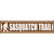 Sasquatch Trail Novelty Narrow Sticker Decal