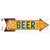 Ice Cold Beer Served Here Novelty Arrow Sticker Decal