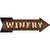 Winery Bulb Letters Novelty Arrow Sticker Decal