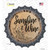 Sunshine and Wine Novelty Bottle Cap Sticker Decal