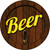 Beer Keg Tap Novelty Circle Sticker Decal