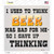 I Used To Think Beer Was Bad For Me Novelty Square Sticker Decal