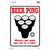 Beer Pong Novelty Rectangle Sticker Decal