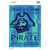 Drinking Rum Makes You A Pirate Novelty Rectangle Sticker Decal