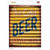 Ice Cold Beer Corrugated Effect Novelty Rectangle Sticker Decal