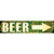 Beer to the Right Novelty Narrow Sticker Decal
