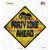 Party Zone Ahead Novelty Diamond Sticker Decal