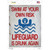 Swim At Your Own Risk Novelty Rectangle Sticker Decal