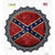 Confederate Flag Novelty Bottle Cap Sticker Decal