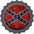 Confederate Flag Novelty Bottle Cap Sticker Decal