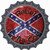 Rebel To The Core Novelty Bottle Cap Sticker Decal