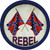 Rebel Novelty Circle Sticker Decal