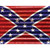 Confederate Flag Novelty Rectangle Sticker Decal