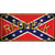 Gold Redneck Confederate Flag Novelty Sticker Decal