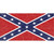 Distressed Confederate Flag Novelty Sticker Decal