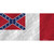 Third Confederate Flag Novelty Sticker Decal