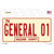 General 01 Novelty Sticker Decal