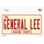 General Lee Novelty Sticker Decal