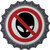 No Aliens Novelty Bottle Cap Sticker Decal