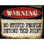 Warning No Stupid People Novelty Rectangle Sticker Decal