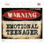 Emotional Teenager Novelty Rectangle Sticker Decal