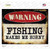 Fishing Novelty Rectangle Sticker Decal