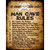 Man Cave Rules Metal Novelty Parking Sign