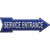 Service Entrance Novelty Arrow Sticker Decal