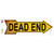 Dead End Novelty Arrow Sticker Decal