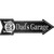 Dads Garage Novelty Arrow Sticker Decal
