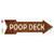 Poop Deck Novelty Arrow Sticker Decal