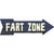Fart Zone Novelty Arrow Sticker Decal
