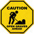 Caution Open Graves Ahead Novelty Octagon Sticker Decal