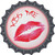 Kiss Me Novelty Bottle Cap Sticker Decal