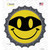 Masked Smile Novelty Bottle Cap Sticker Decal