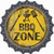 BBQ Zone Novelty Bottle Cap Sticker Decal