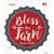 Bless This Farm Novelty Bottle Cap Sticker Decal