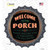 Welcome to the Porch Novelty Bottle Cap Sticker Decal