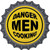 Danger Men Cooking Novelty Bottle Cap Sticker Decal