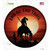 End Of The Trail Novelty Circle Sticker Decal