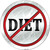 Diet Novelty Circle Sticker Decal