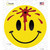 Bullet Smile Novelty Circle Sticker Decal