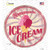 Homemade Ice Cream Novelty Circle Sticker Decal