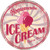 Homemade Ice Cream Novelty Circle Sticker Decal