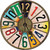 License Plate Strip Clock Novelty Circle Sticker Decal