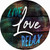 Live Love Relax Novelty Circle Sticker Decal