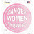 Danger Women Shopping Novelty Circle Sticker Decal